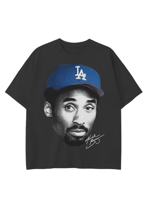 KOBE BRYANT BIG FACE DODGERS GRAPHIC TEE